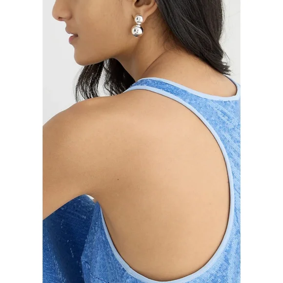 73. J.Crew Collection limited-edition Alicia sequin racerback slip dress - Picture 5 of 12